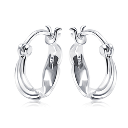Silver Hoop Earring HO-2549